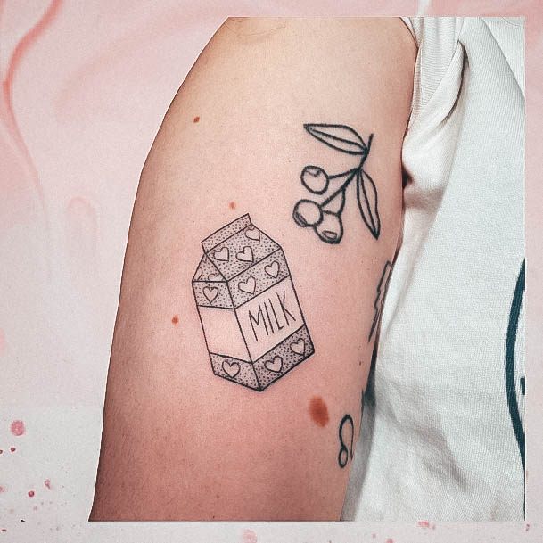 Girls Designs Milk Tattoo