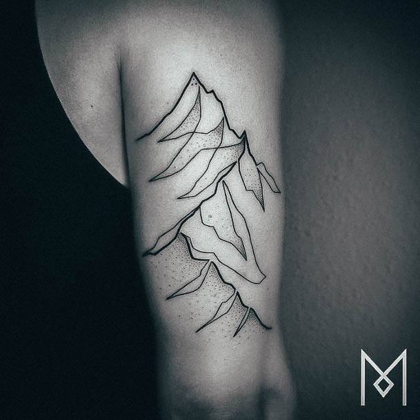 Girls Designs Mountain Tattoo