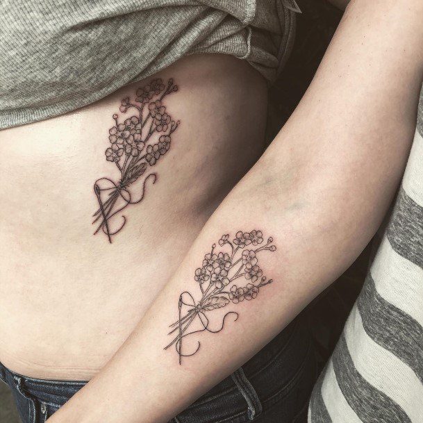 Girls Designs Needle And Thread Tattoo