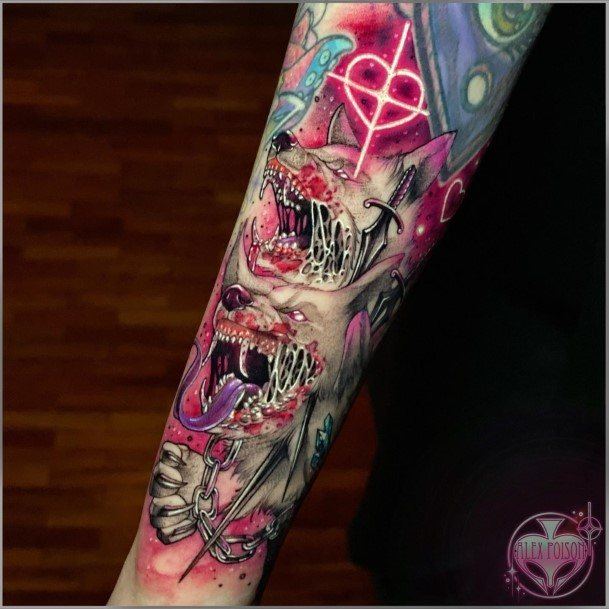 Girls Designs Neon Tattoo