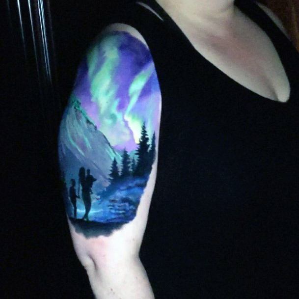 Girls Designs Northern Lights Tattoo