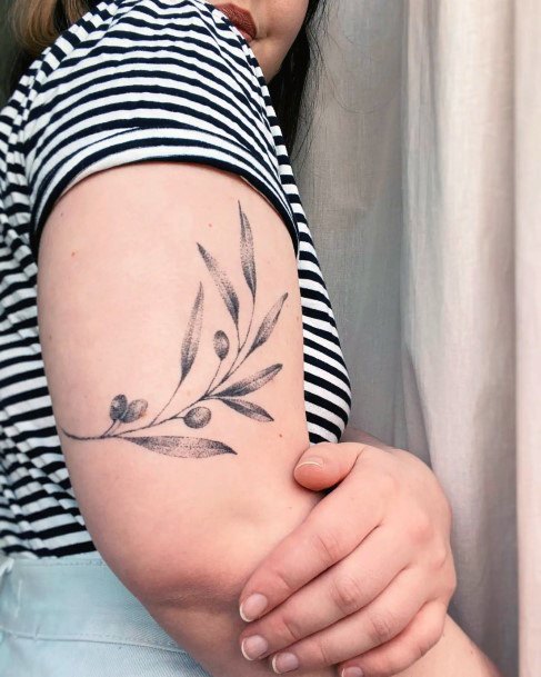 Girls Designs Olive Tree Tattoo