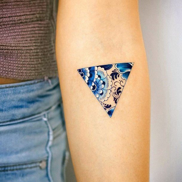 Girls Designs Oriental Plate Porcelain Tattoo