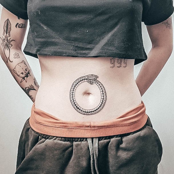 Girls Designs Ouroboros Tattoo