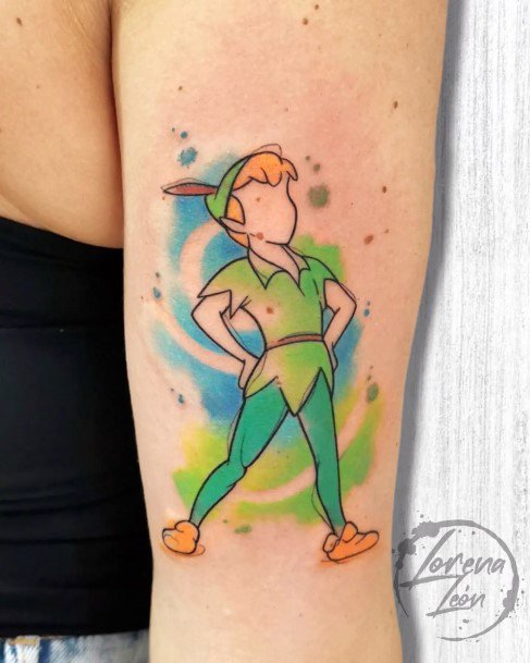 Girls Designs Peter Pan Tattoo