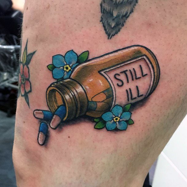 Girls Designs Pill Tattoo