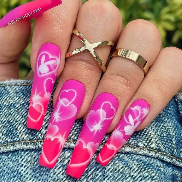 Girls Designs Pink Summer Nail