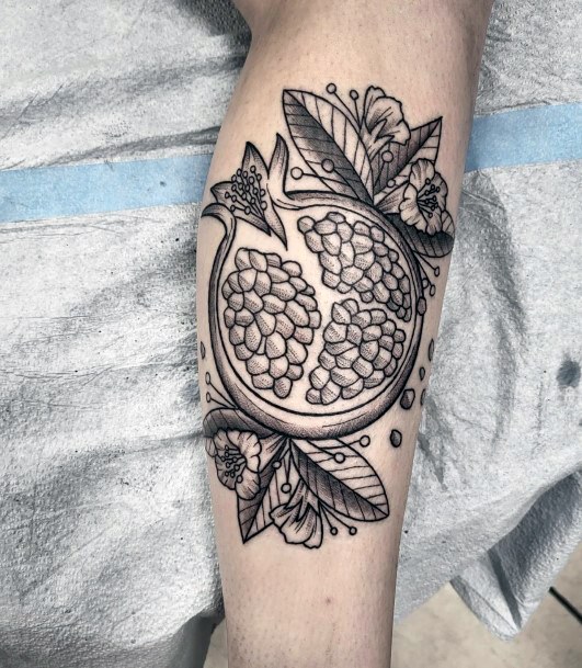 Girls Designs Pomegranate Tattoo