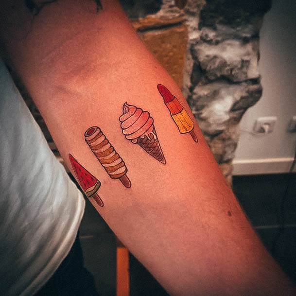 Girls Designs Popsicle Tattoo