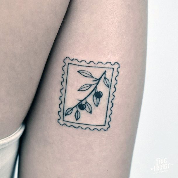 Girls Designs Postage Stamp Tattoo