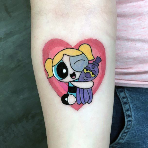 Girls Designs Powerpuff Girls Bubbles Tattoo