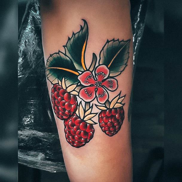 Girls Designs Raspberry Tattoo