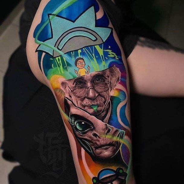 Girls Designs Rick And Morty Tattoo