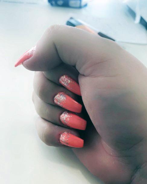 Girls Designs Salmon Nail