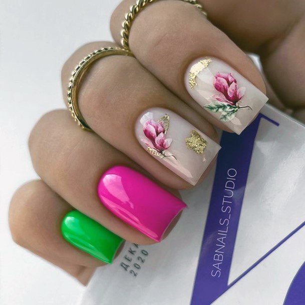 Girls Designs Short Summer Nail