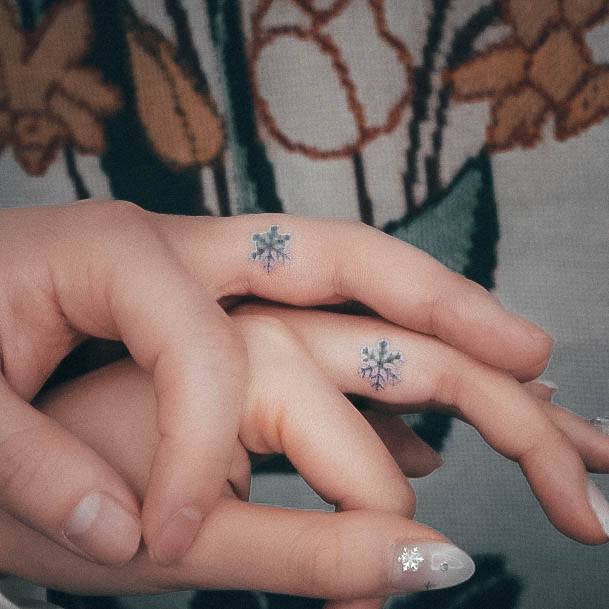 Girls Designs Snowflake Tattoo