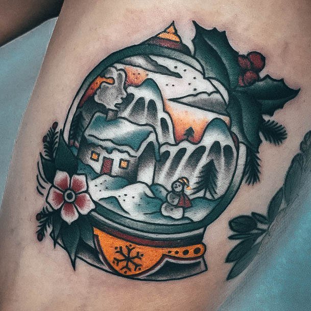 Girls Designs Snowglobe Tattoo