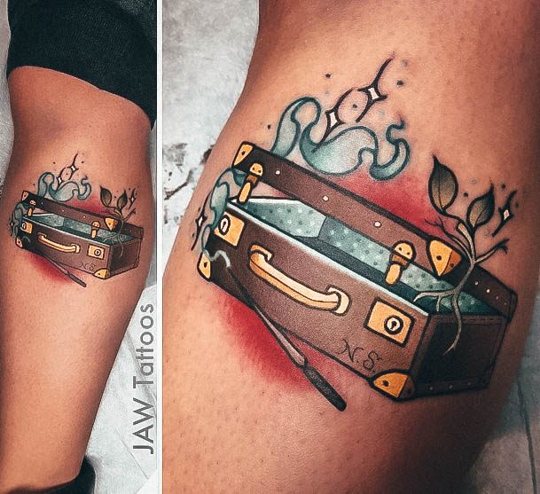 Girls Designs Suitcase Tattoo