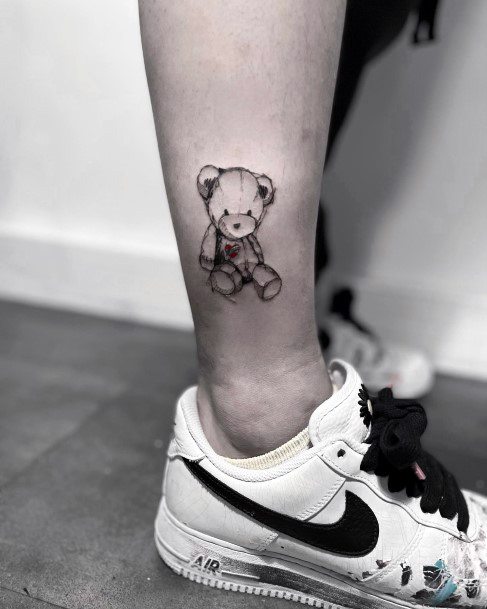 Girls Designs Teddy Bear Tattoo