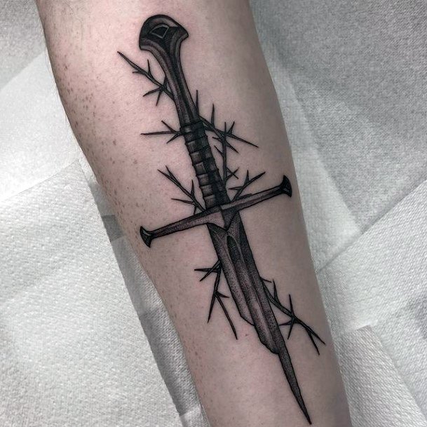 Girls Designs Thorns Tattoo