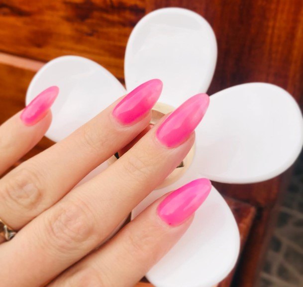 Girls Designs Translucent Pink Nail