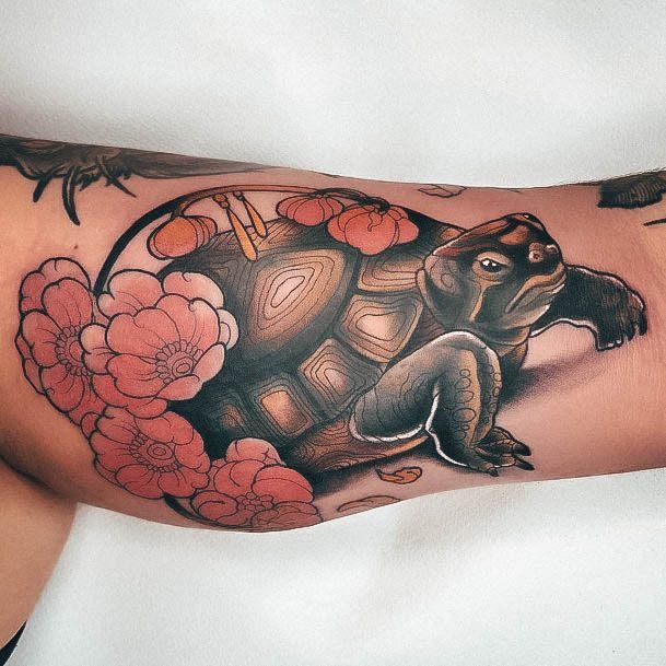 Girls Designs Turtle Tattoo Neo Traditional