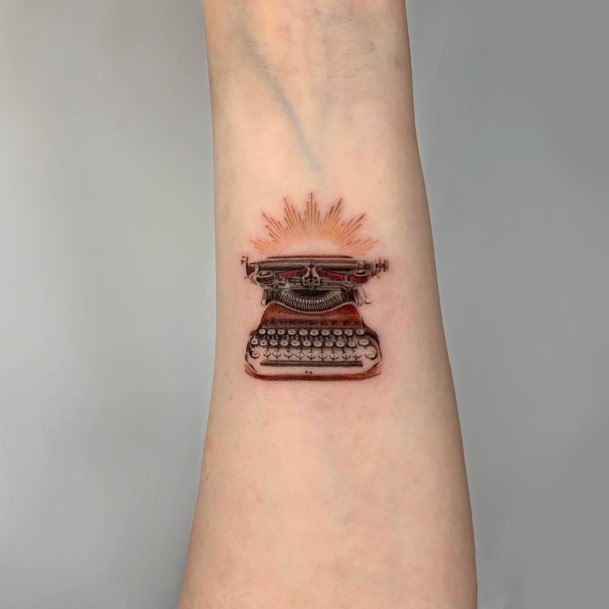 Girls Designs Typewriter Tattoo