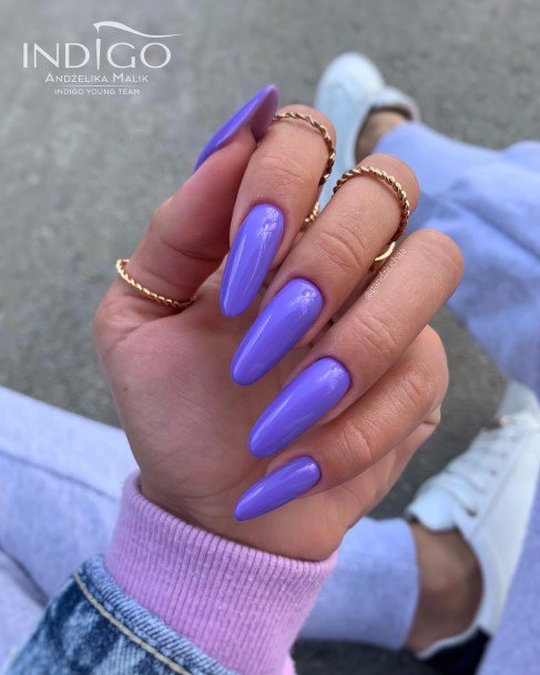 Girls Designs Violet Nail