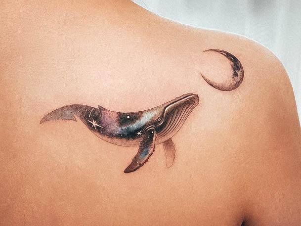 Girls Designs Whale Tattoo