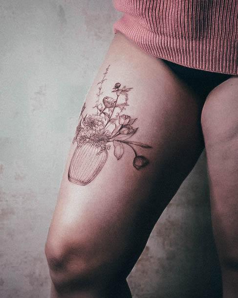 Girls Designs Wildflower Tattoo