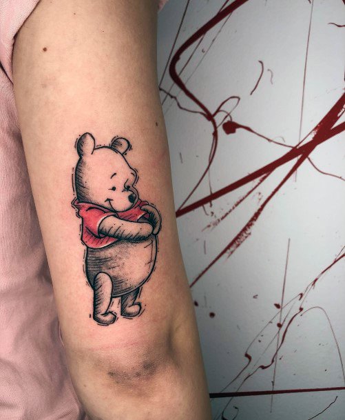 Girls Designs Winnie The Pooh Tattoo