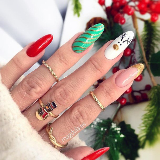 Girls Designs Winter Nail