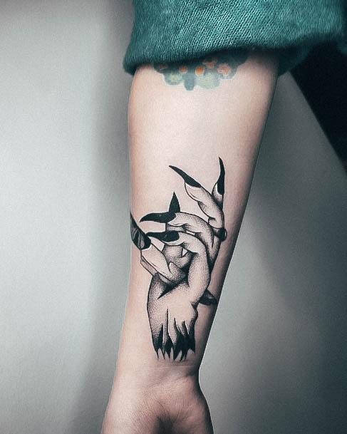 Girls Designs Witch Tattoo