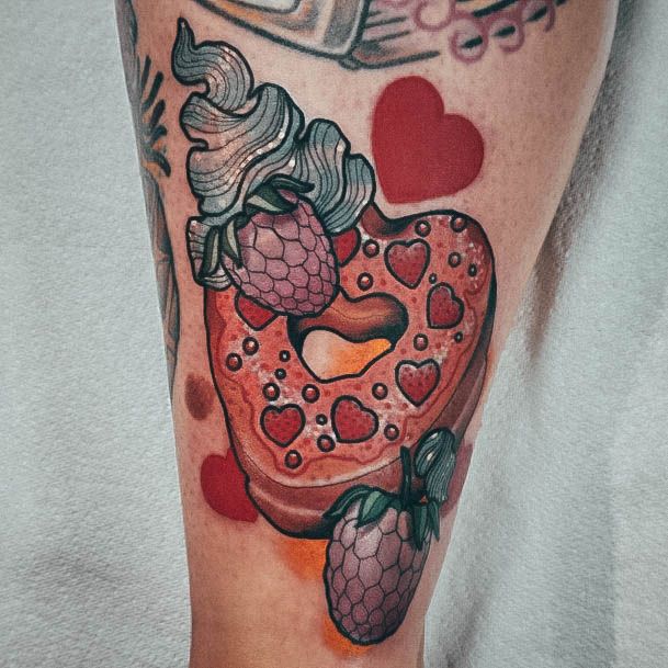 Girls Donut Tattoo Ideas