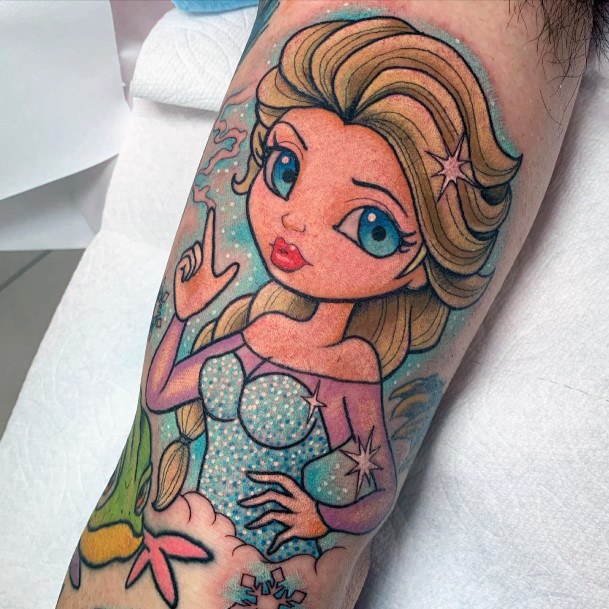 Girls Elsa Tattoo Designs