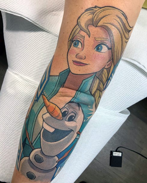 Girls Elsa Tattoo Ideas