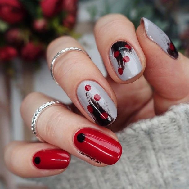 Girls February Nail Designs