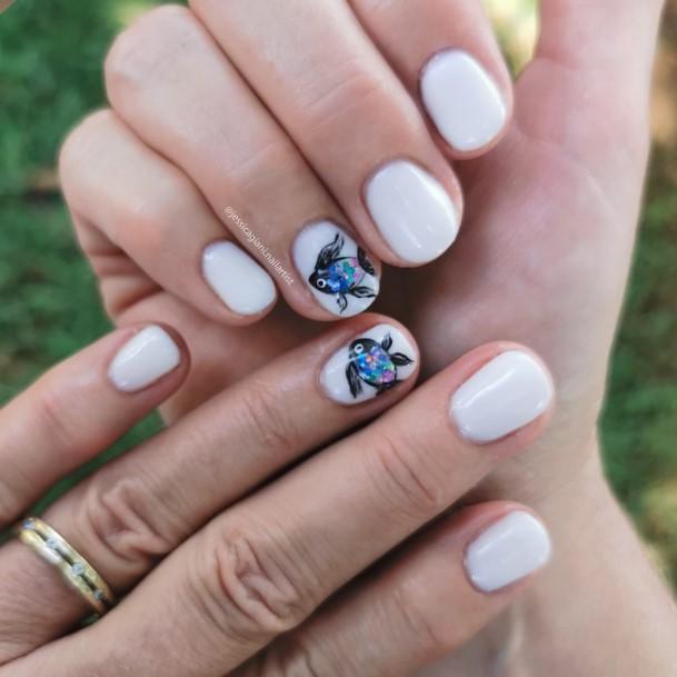 Girls Fish Nail Ideas