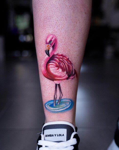 Girls Flamingo Tattoo Designs