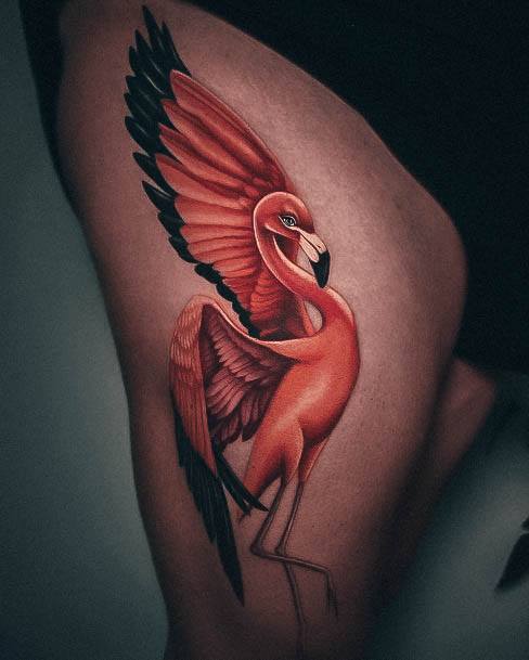 Girls Flamingo Tattoo Ideas