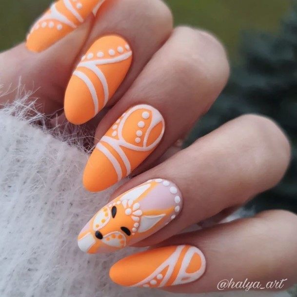 Girls Fox Nail Designs