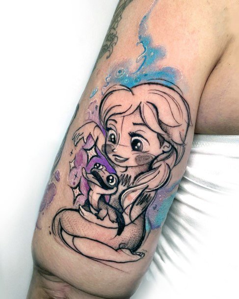 Girls Frozen Tattoo Designs