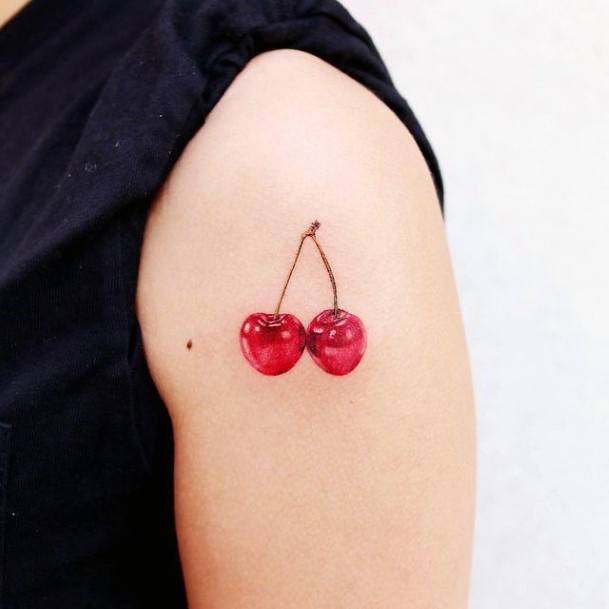 Girls Fruit Tattoo Designs