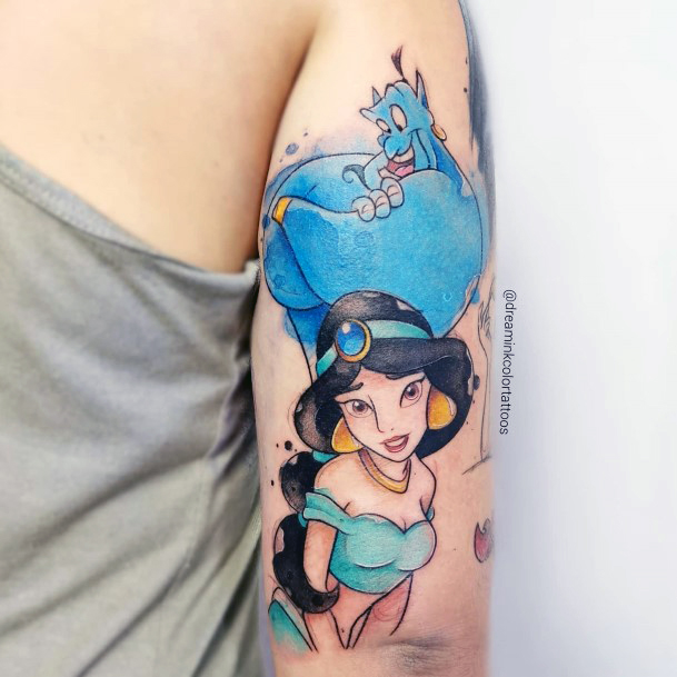 Girls Genie Tattoo Ideas