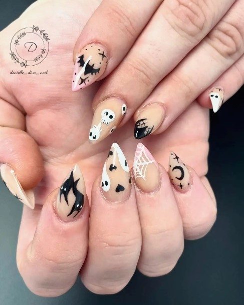 Girls Ghost Nail Ideas