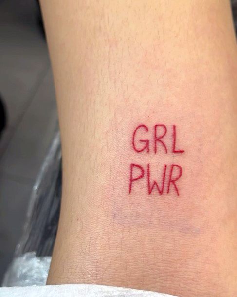 Girls Girl Power Tattoo Designs