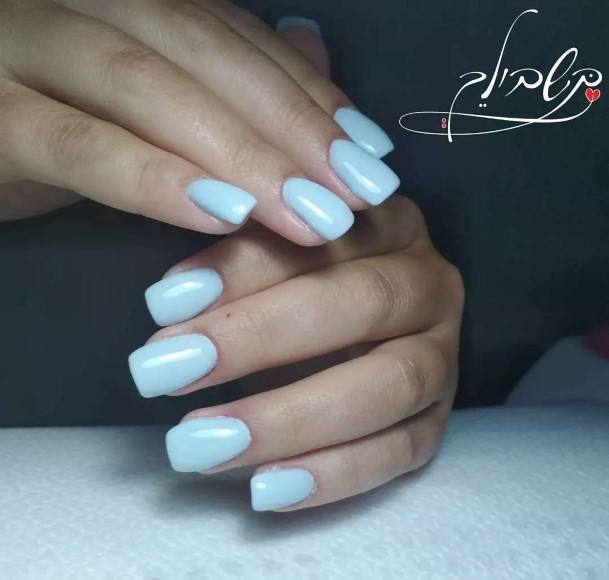 Girls Glamorous Azure Nail Inspiration