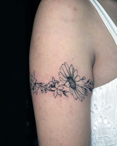 Girls Glamorous Babys Breath Tattoo Inspiration