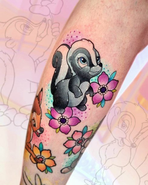 Girls Glamorous Bambi Tattoo Inspiration