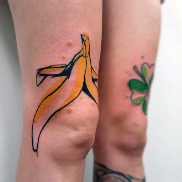 Girls Glamorous Banana Tattoo Inspiration